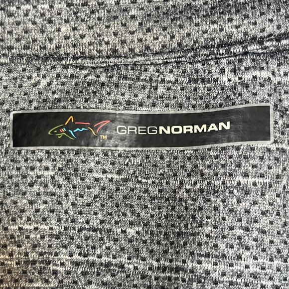 Greg Norman Quarter-Zip Pullover Mens Large Gray Fleece Lined Golf - Picture 7 of 9